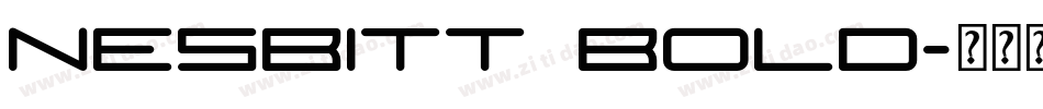 Nesbitt Bold字体转换